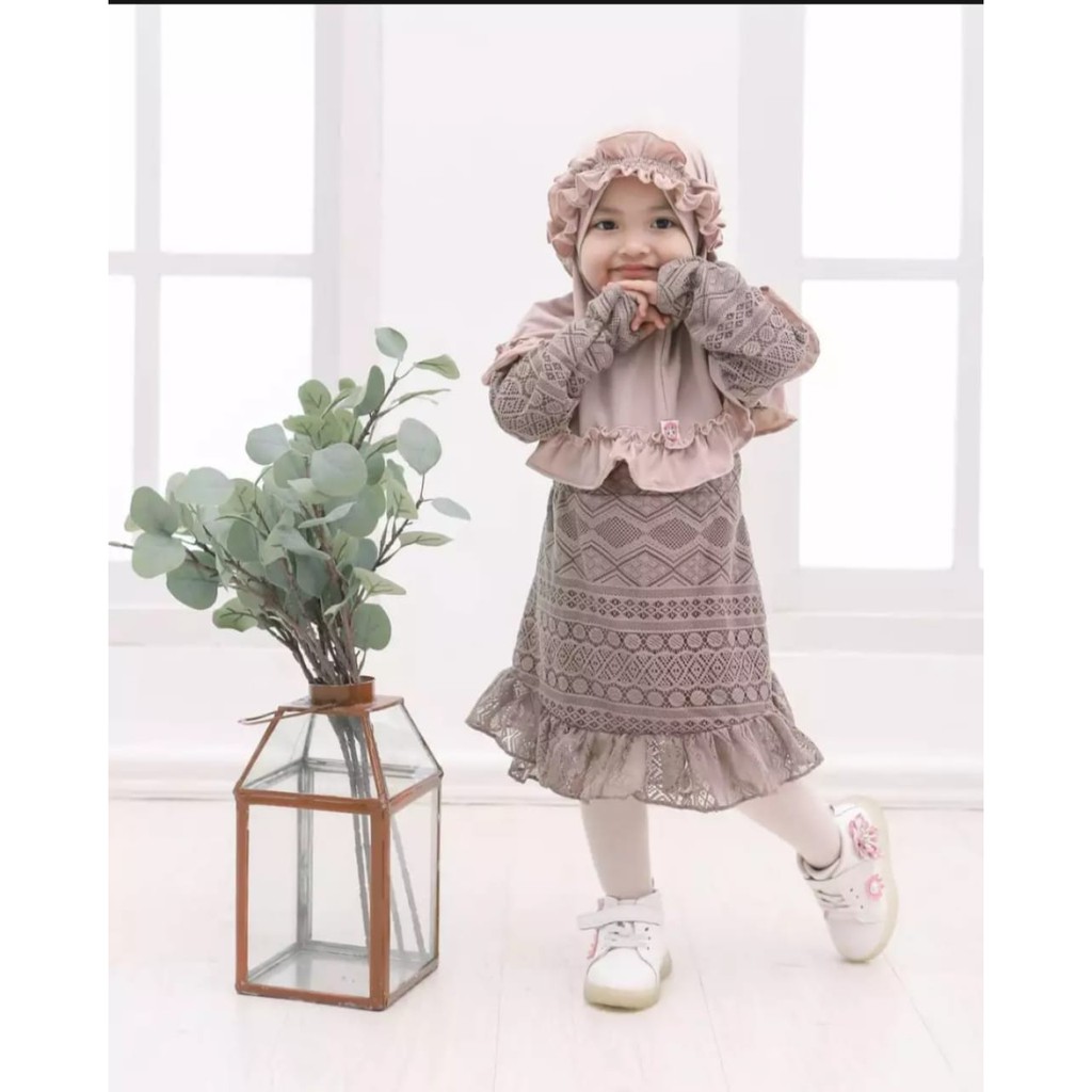 Jilbab Anak Bayi Balita Reina Kriwil Usia 0-3 Tahun Bahan Jersey Terbaru Termurah / Alody's Collection