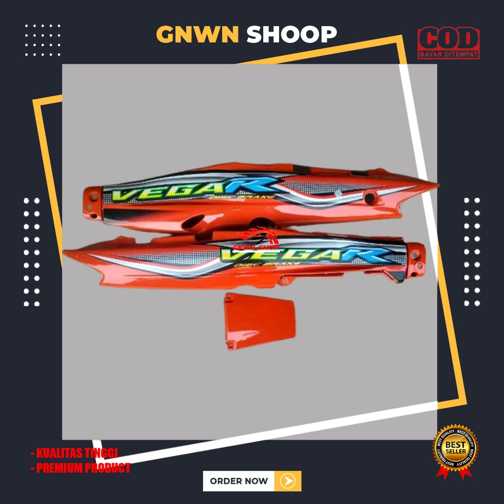 BODY BELAKANG FIZ R / VEGA R LAMA OREN PLUS STRIPING MURAH