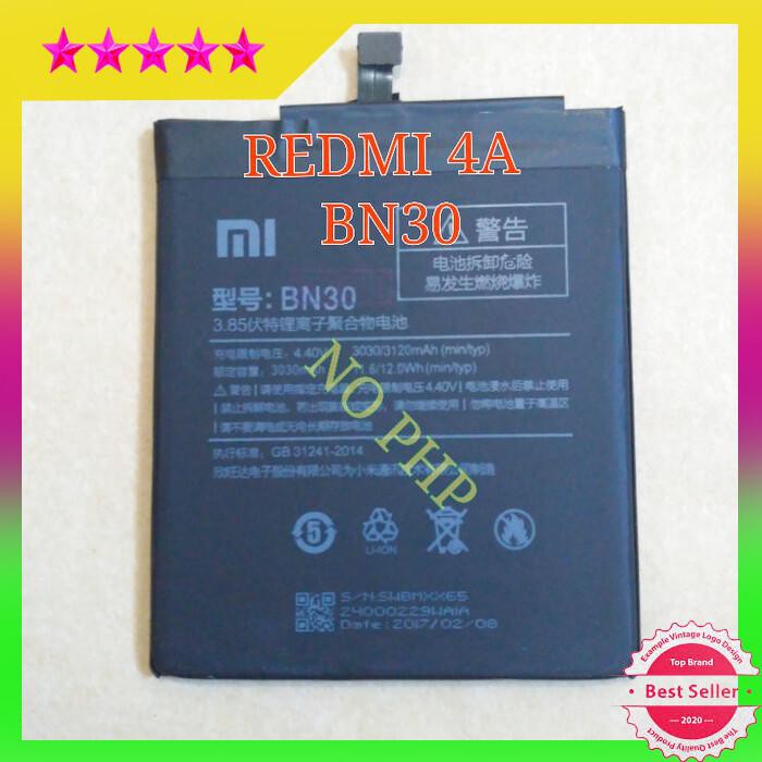 BATERAI XIAOMI REDMI 4A BN30 ORIGINAL BATERAI BN30