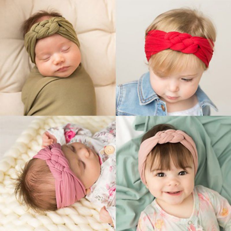 DK Bandana NEWBORN / Top Knot / Headband / Bandana Anak Perempuan - Grup 1