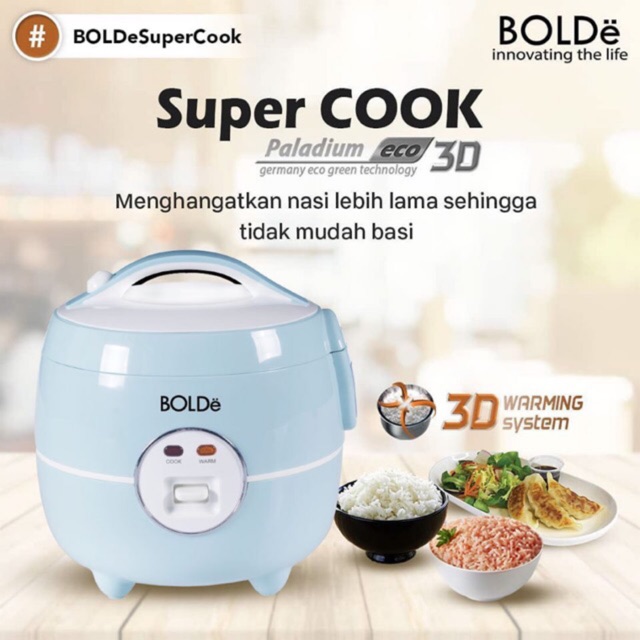 Rice cooker BOLDe Super COOK 3D 1 liter Palladium