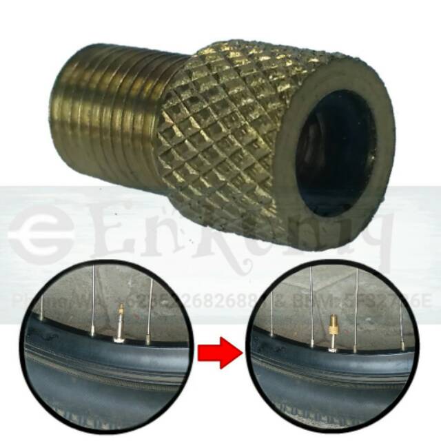 Adaptor Pentil Ban Presta / Adaptor Pentil Ban FV / Pentil Ban 700c / Pentil Ban Balap