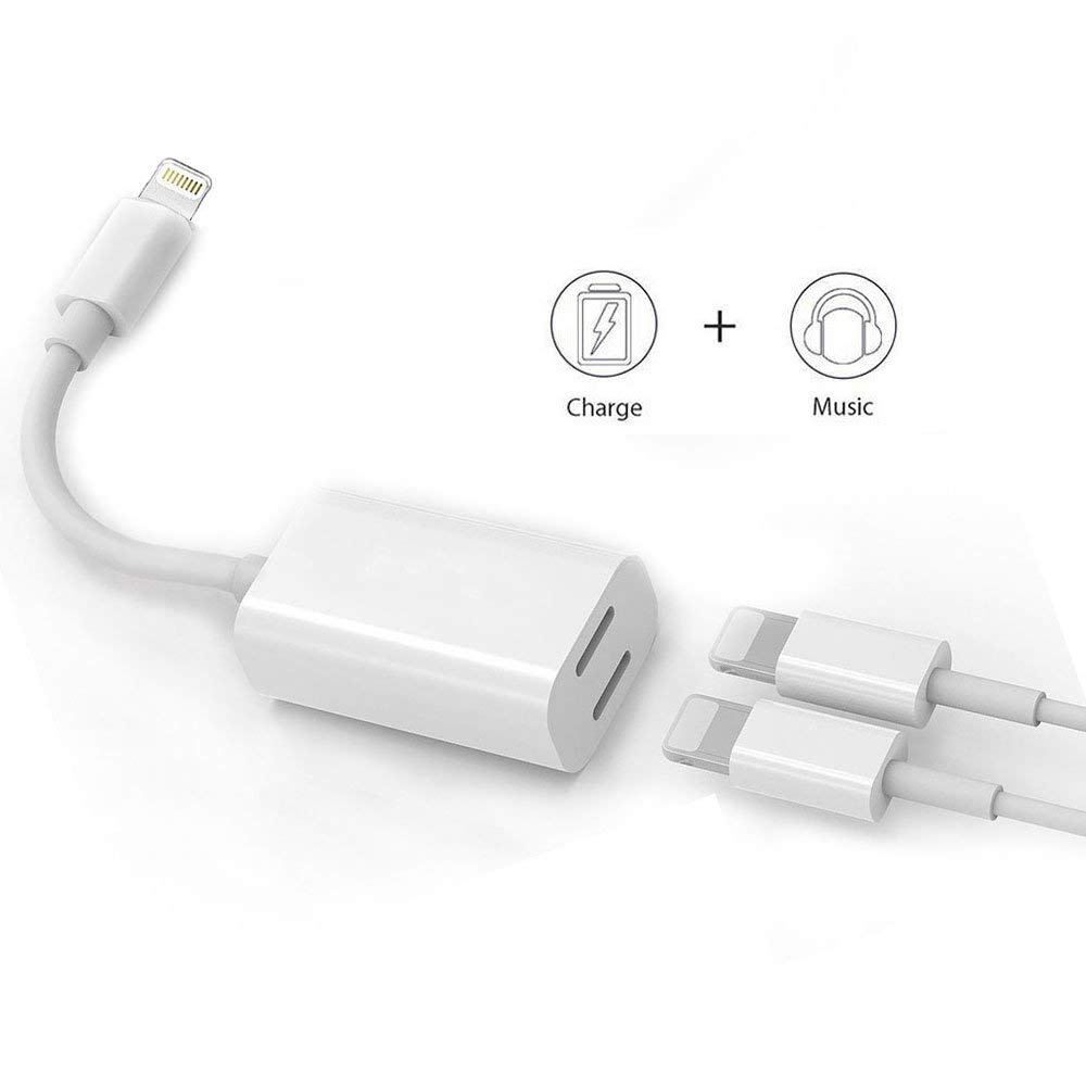 Cable Y kabel converter Audio Spliter Charging For Apple 7 7+ 8 8+ X