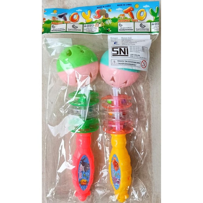 Mainan Edukasi Musik 1 2 3 4 5 6 bulan perempuan laki-laki  Kerincingan Bayi 2108-2 Baby Toys - Mainan Bayi Musik Kerincingan Pegangan Bayi Termurah