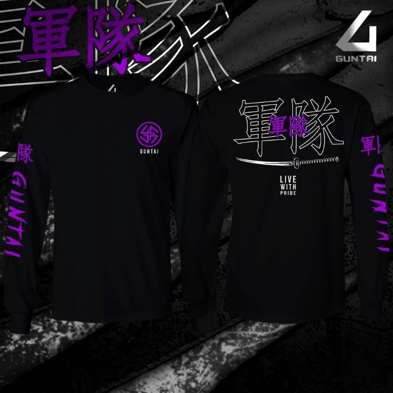 Kaos / T-shirt Guntai Lengan Panjang | GT 08