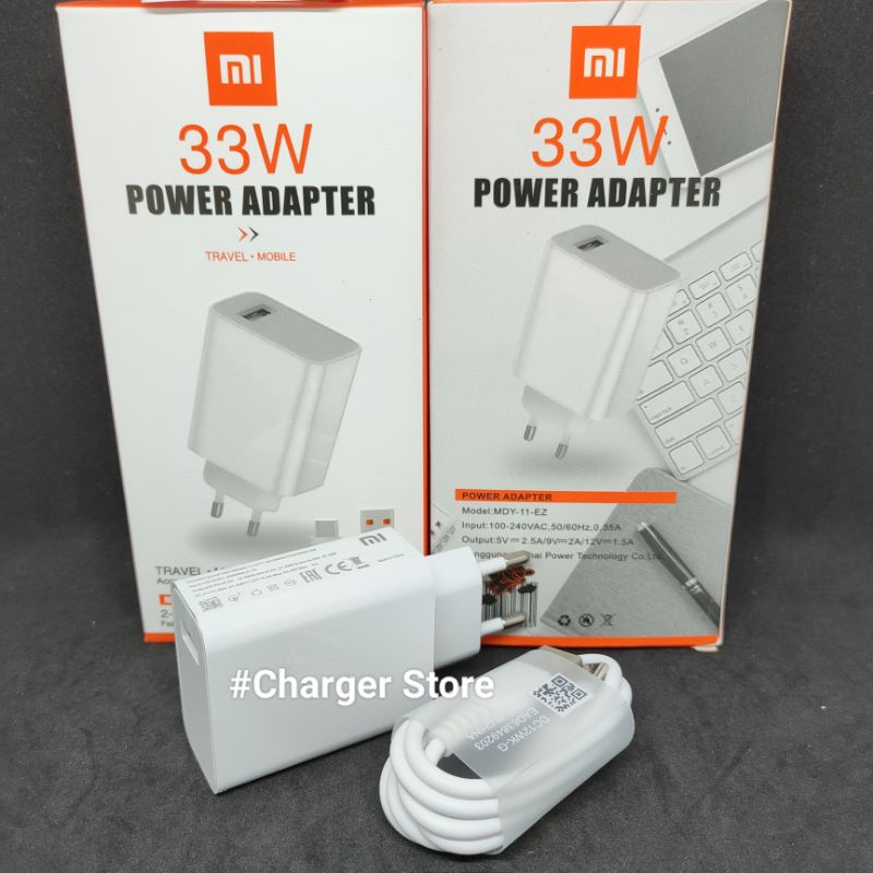 Charger Xiaomi ORI 33W 3A Fast Charging Micro USB - Type C