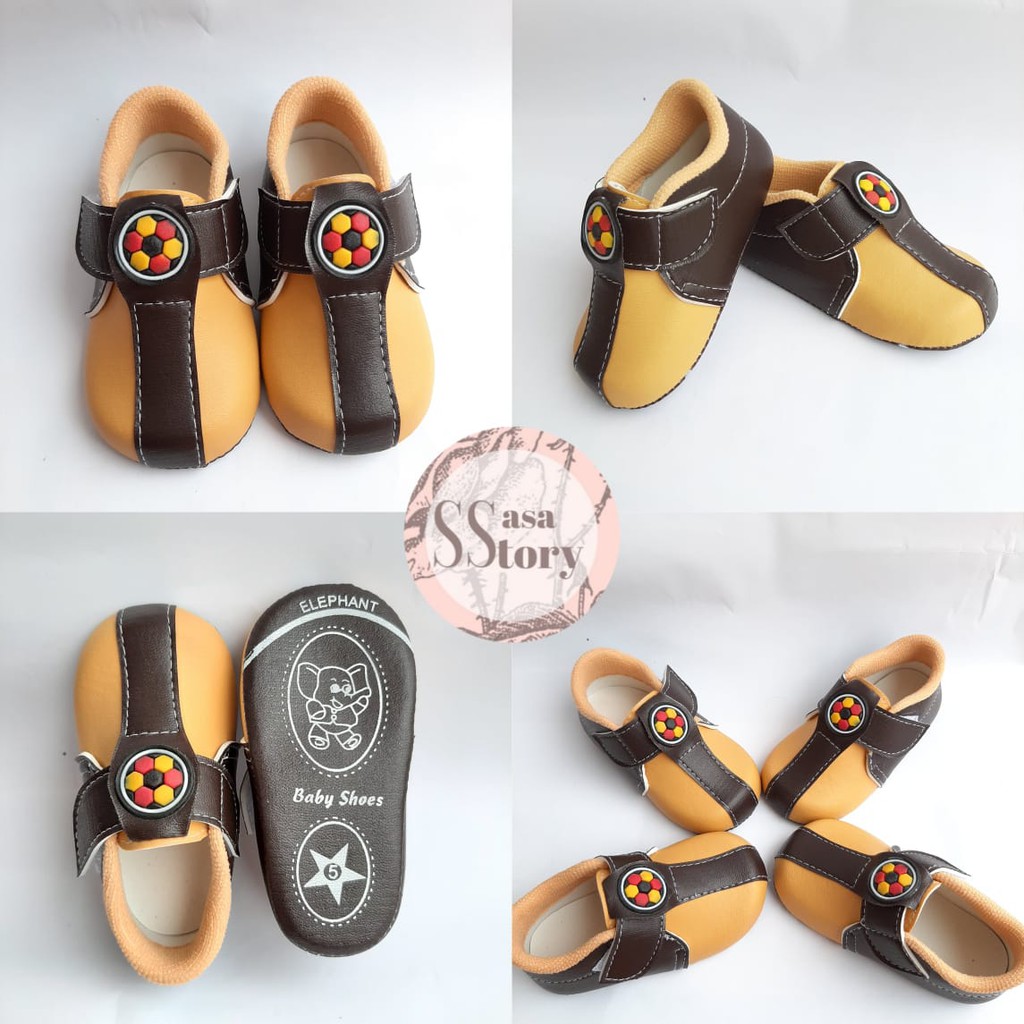 SEPATU BABY BAYI LAKI-LAKI PREWALKER BOLA TENGAH AP04