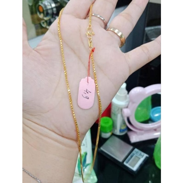 kalung Itali lapis emas 24 k