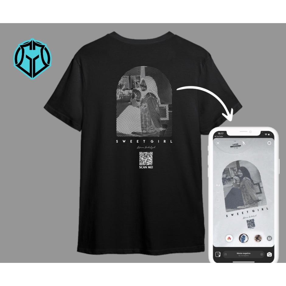 GG T-Shirt Kaos BUCIN Efek Negatif ILUSI BISA TAMBAH SCAN Sablon Foto Series