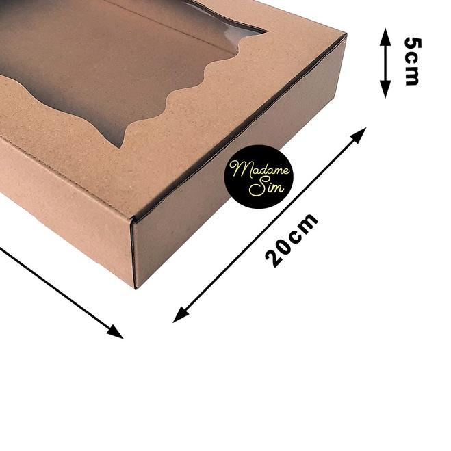 

KOTAK KUE - CAKE BOX - DUS BROWNIES 30 x 20 x 5 CM - MS-02 (ISI : 10 PCS)