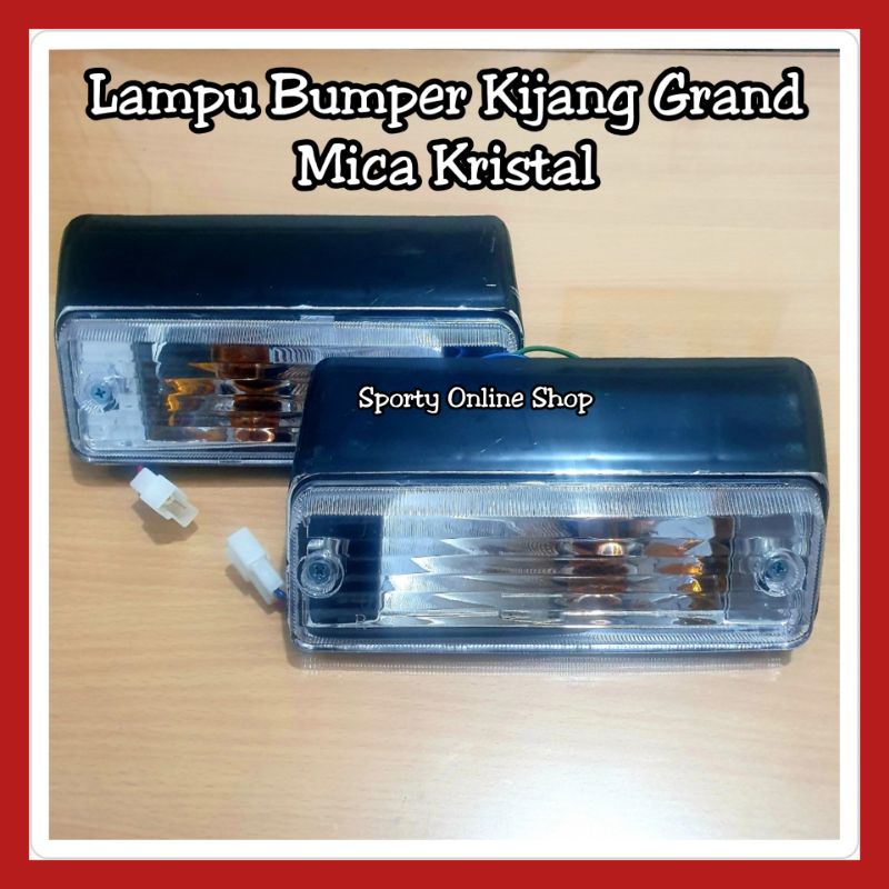 Lampu Sen Bumper Kijang Grand Mica Kristal