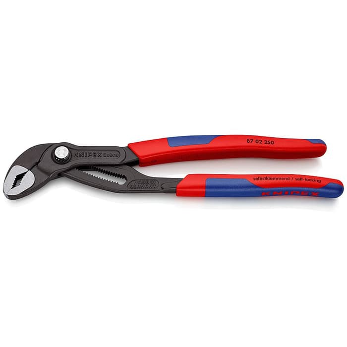 KNIPEX 87 02 250 Tang Kunci Pipa 250mm Cobra High-tech Water Pump Pliers 10 Inch