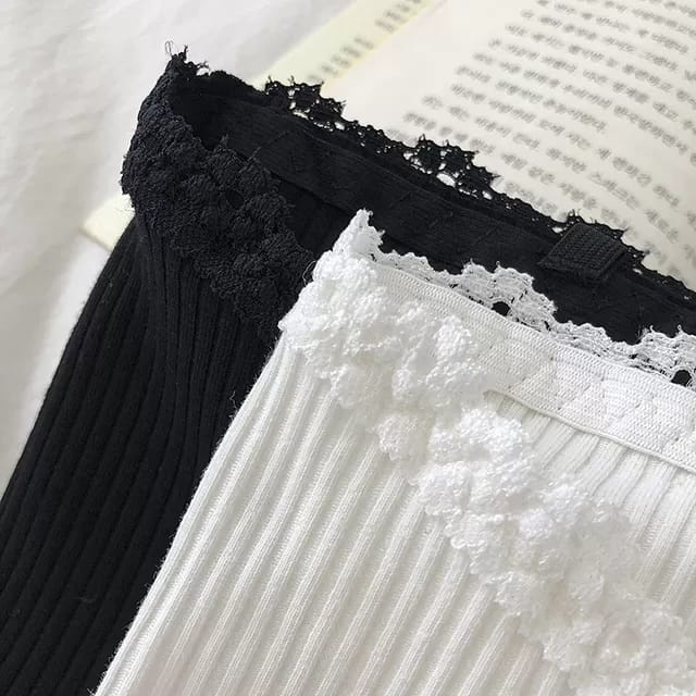 HC Bra Wanita Crop Top Bahan Halus Renda 6401 Bra Kait Simple Import Murah Bra Kemben Tanpa Tali-8