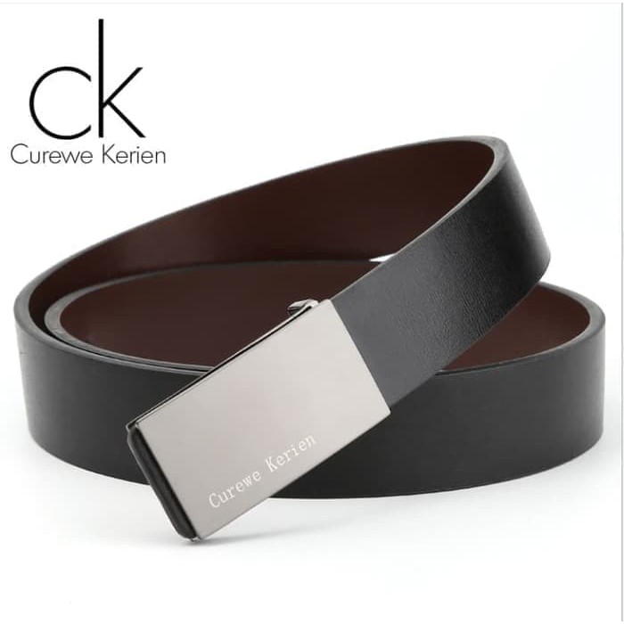 Ikat Pinggang Kulit Pria Impor CK Minimalis Gasper Sabuk