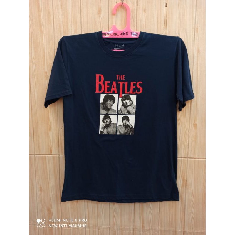 kaos pria /kaos band music the beatles distro