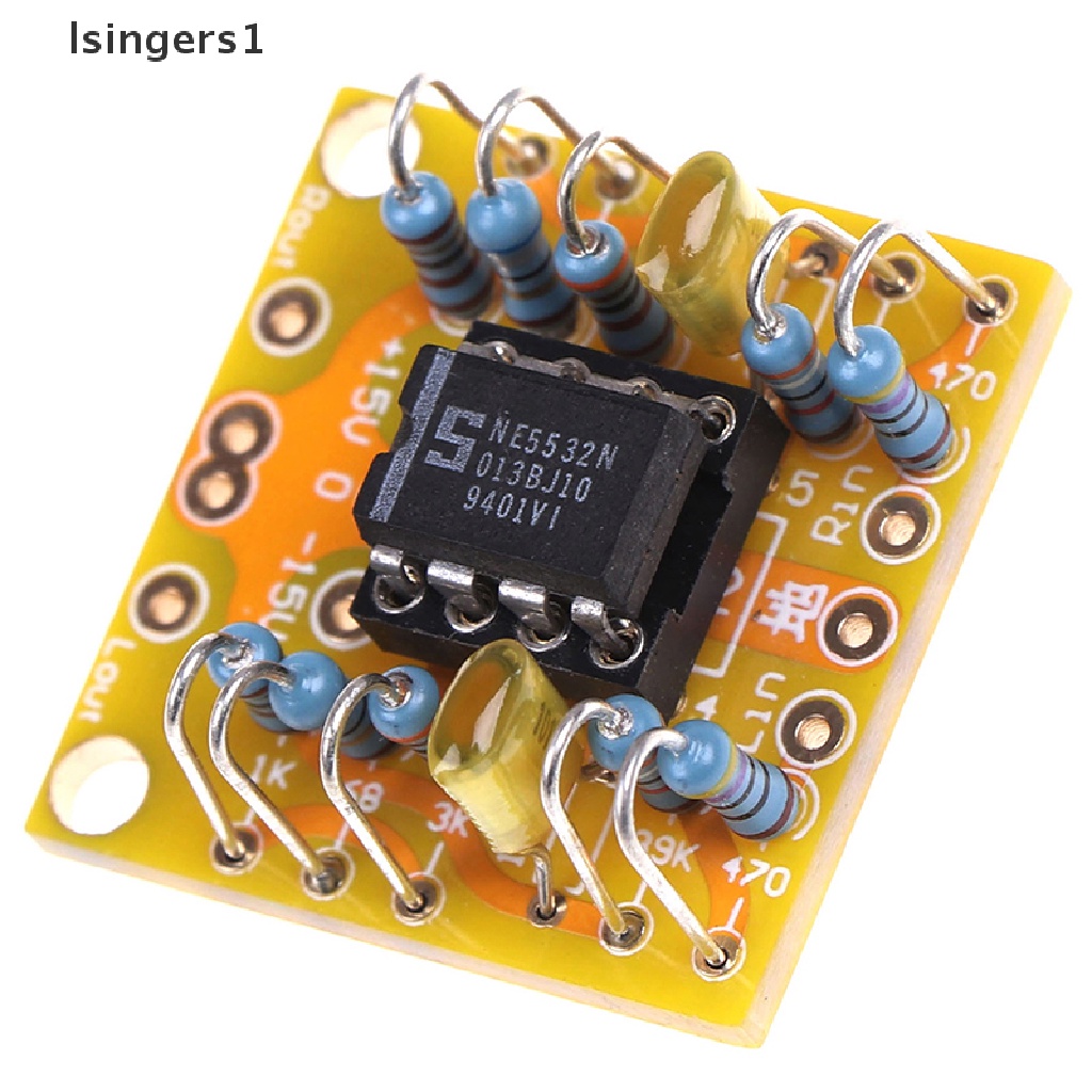 (lsingers1) Papan PCB Preamp DC Dual OPA2604 AD826 Untuk NE5532 OPA2134 OPA2604