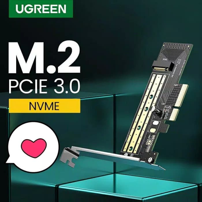 UGREEN EXPANSION CARD ADAPTER PCIe TO M2 NVME M.2 PCI EXPRESS 32Gbps