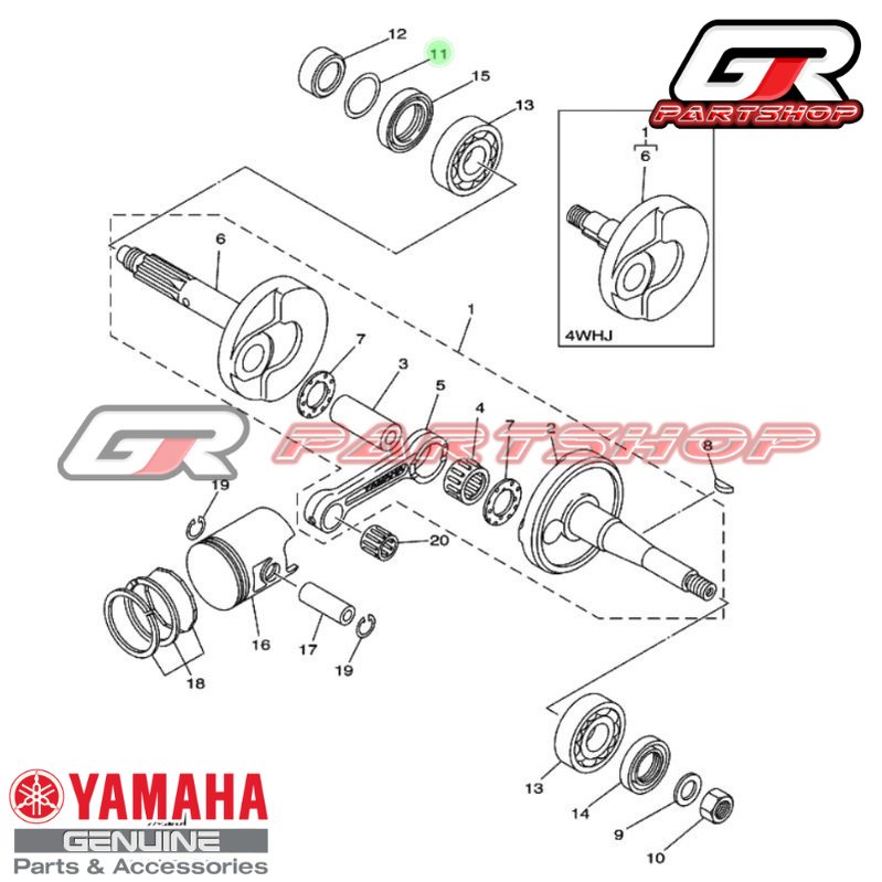 O RING KRUK AS F1ZR RX KING FORCEONE ORI YGP ORIGINAL YAMAHA FIZR FIZ F1Z R RXKING RX-KING CRANKSHAFT BANDUL ORING
