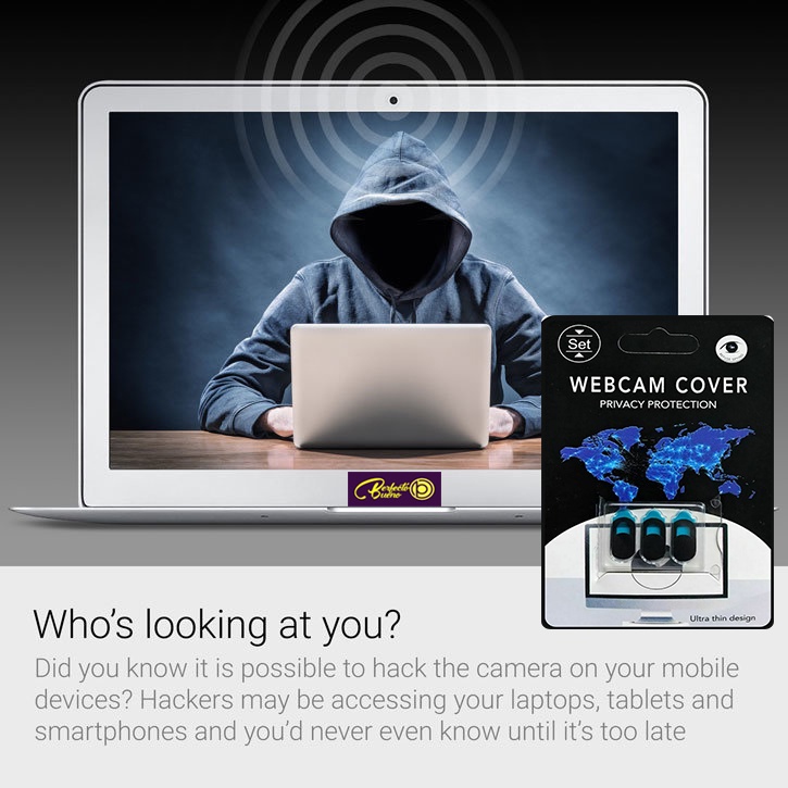 1 Set / 3pcs Cover Pelindung Kamera Webcam Anti SPY Ultra Tipis Untuk Laptop / Handphone / Tablet