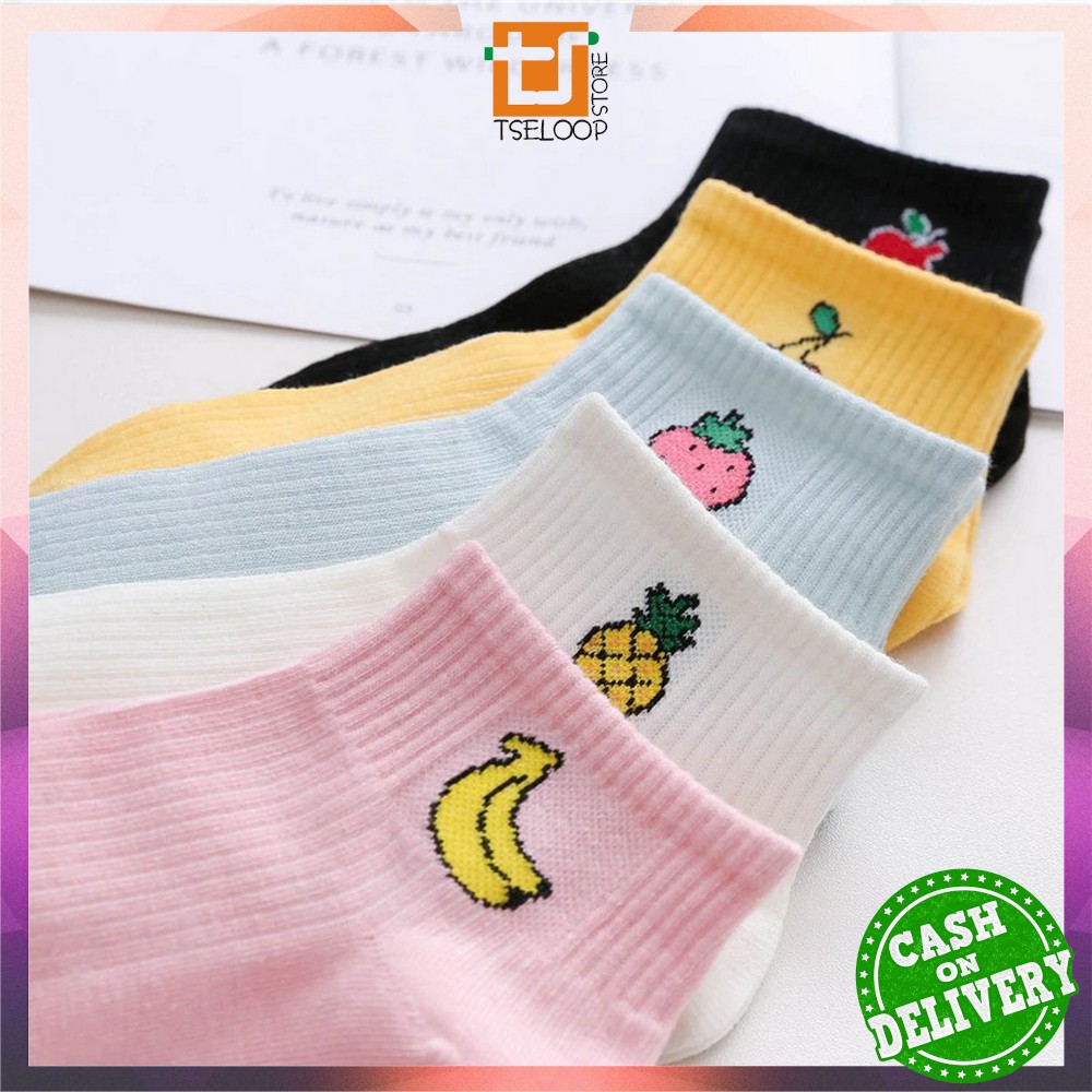 OFM - P55-P58 Kaos Kaki Pendek Dewasa / Kaos Kaki Semata Kaki Polos / Kaos Kaki Ankle Wanita Motif-3