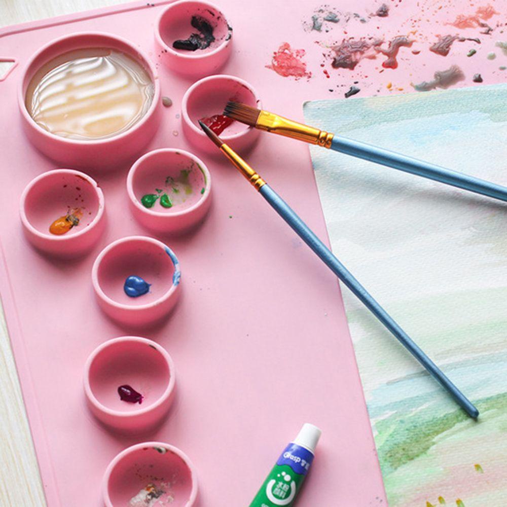 Alas Lukisan Silikon Nanas Tahan Lama Watercoloring Stamping Non-Stick Craft Mat Untuk Melukis