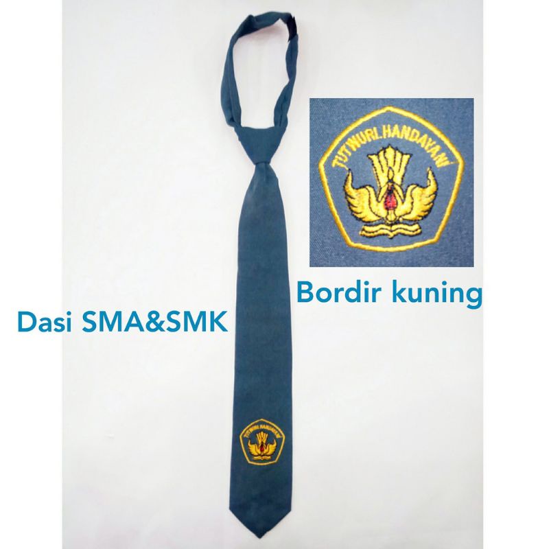 Dasi SMA Bordir Katun Super Famatex