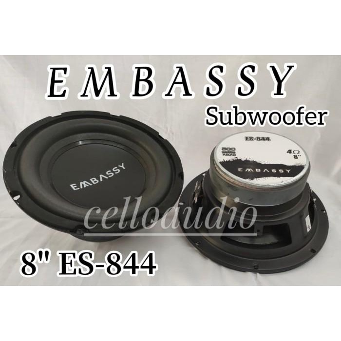 Subwoofer 8 Inch Embassy Es-844 Double Coil Embassy 8" Es 844 500 Watt