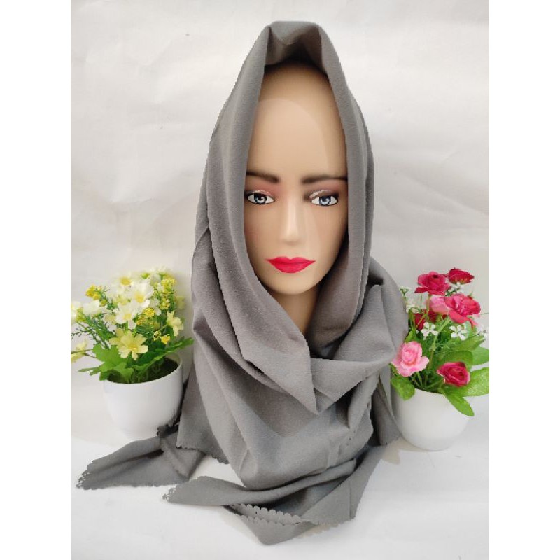 Jilbab Malaica Diamond Crepe Lc (Laser Cut)