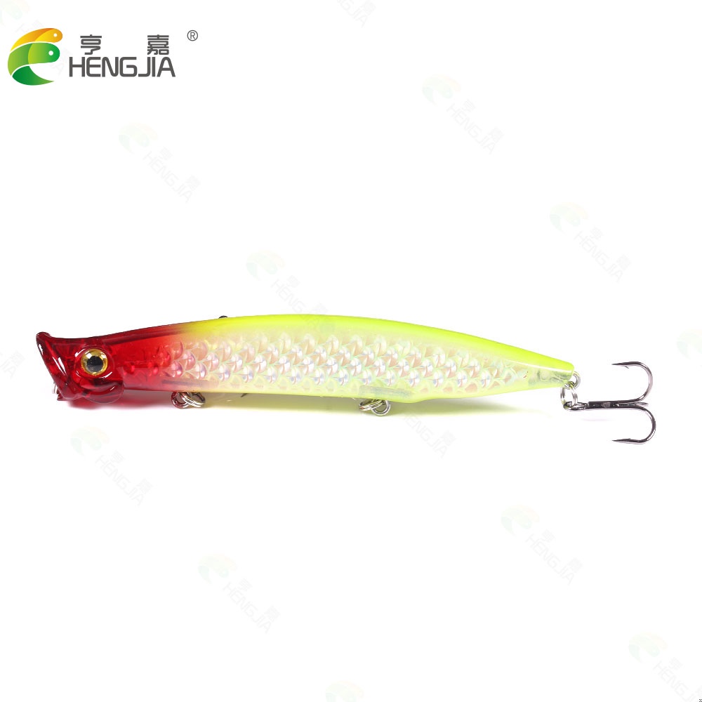 Hengjia 6pcs / Lot Umpan Pancing Popper 11cm 13g Untuk Air Tawar / Asin