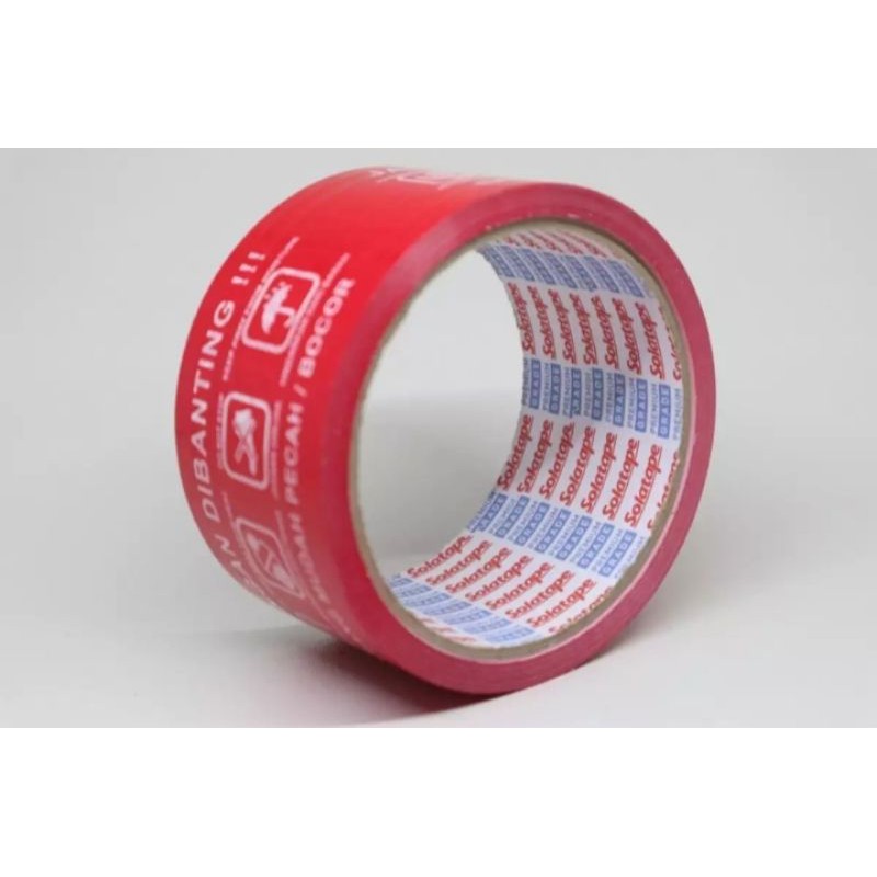 

LAKBAN FRAGILE MERAH JANGAN DI BANDING SOLATAPE 48 MM × 50 YARD