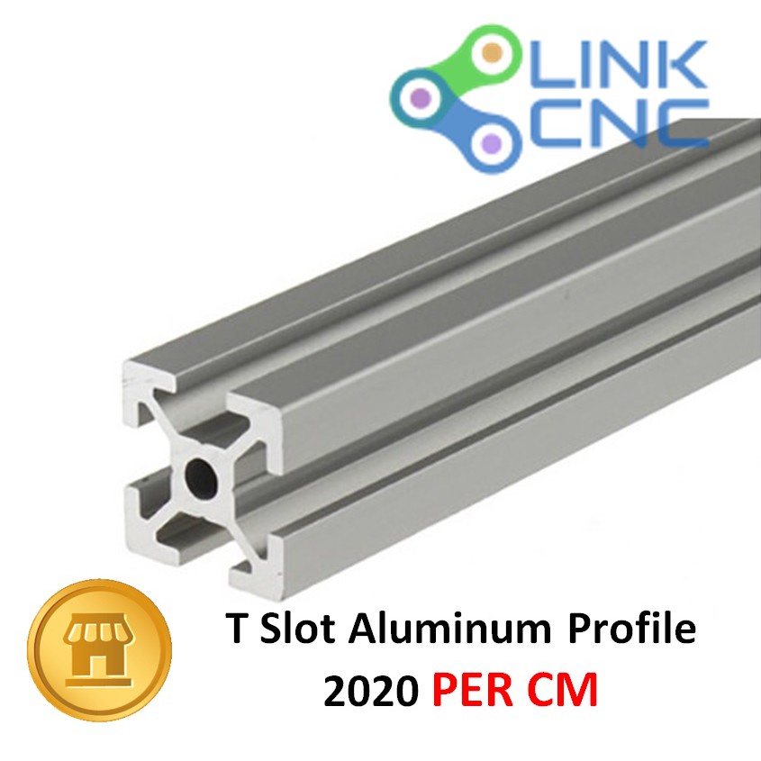 Jual T Slot Aluminium Profile Extrusion Frame TSlot 2020 per 1cm