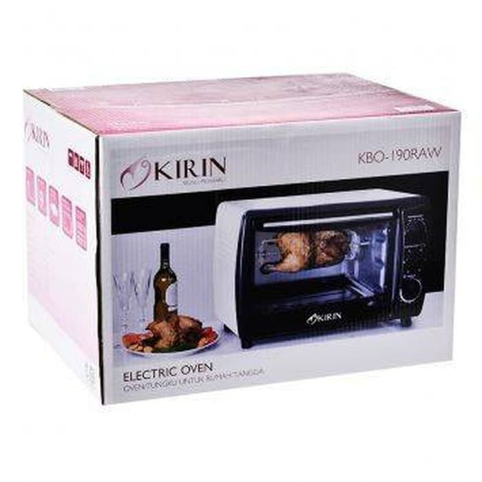 KIRIN Oven Listrik 19 Liter / Electric Oven 19 Liter KBO 190 RAW - Garansi Resmi 1 Tahun