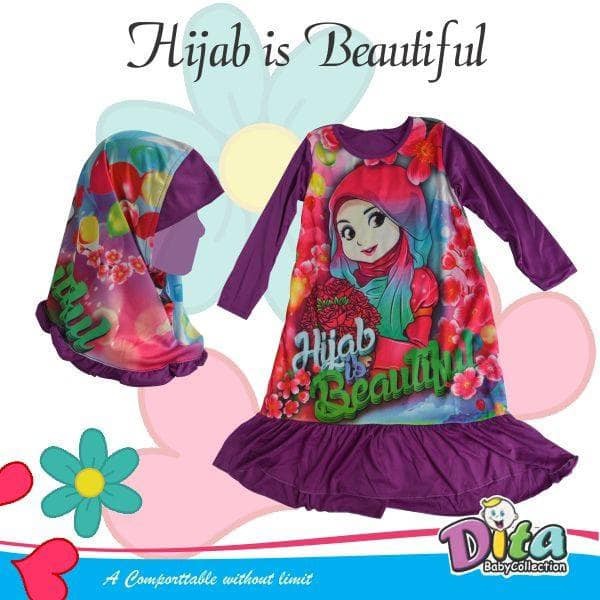 Gamis Hijab is Beautiful Gamis anak hijab anak stelan gamis stelan muslim anak gamis anak Bayi