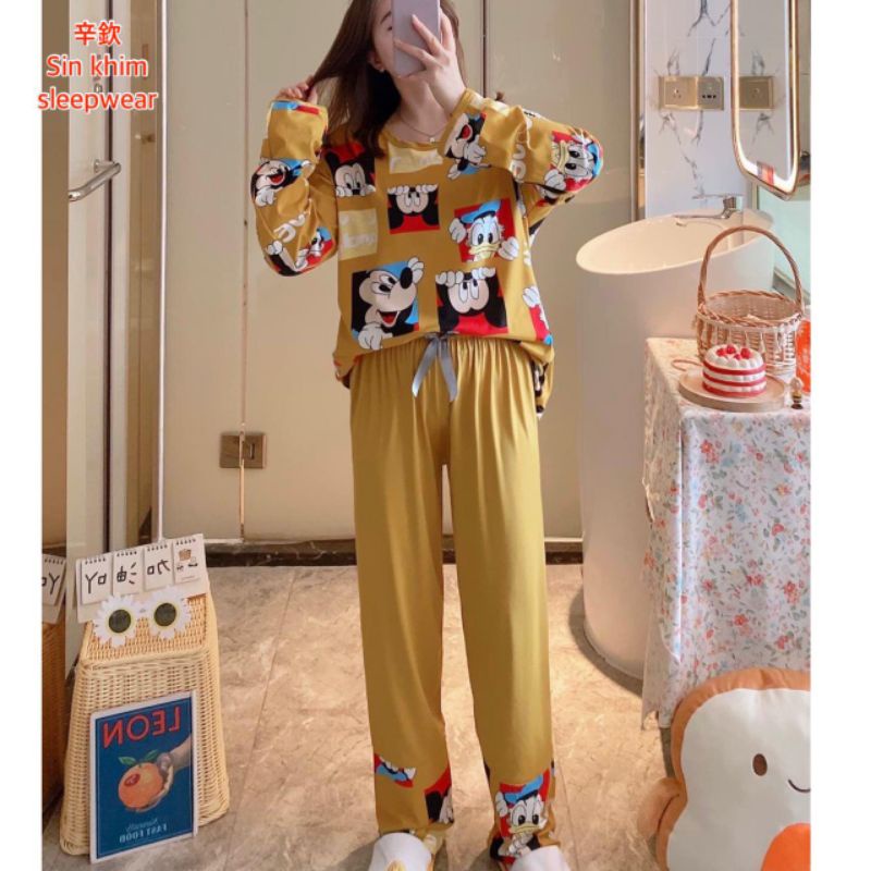 baju tidur dewasa mickey