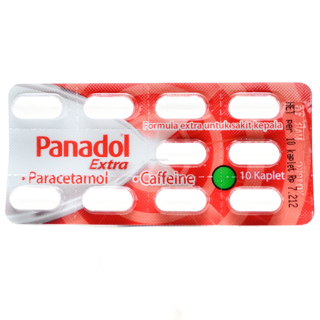 Panadol Extra (kemasan strip isi 10 tablet)