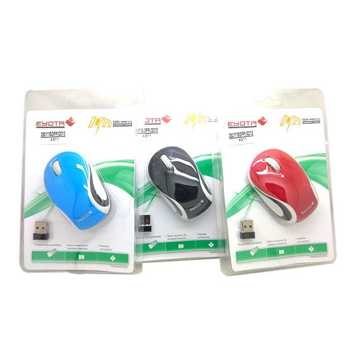 Eyota Wireless Optical Mouse M187 / Mouse Optic Wireless Eyota M187