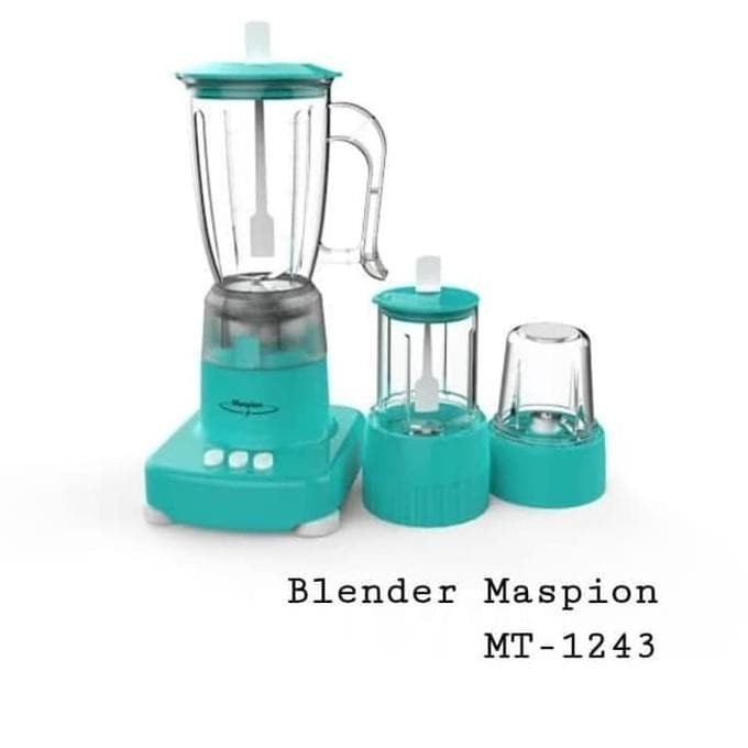 Blender Plastik Maspion MT 1243PL Kapasitas 1 Liter 3in1