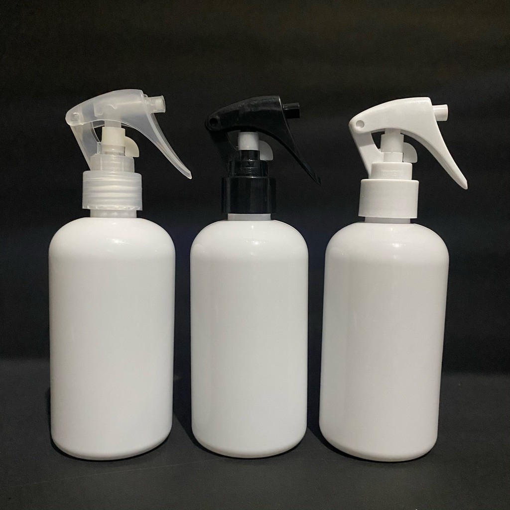 BOTOL SPRAY SEMPROT TRIGGER 250ML OVAL PUTIH/ BOTOL BR 250ML SPRAY TRIGGER