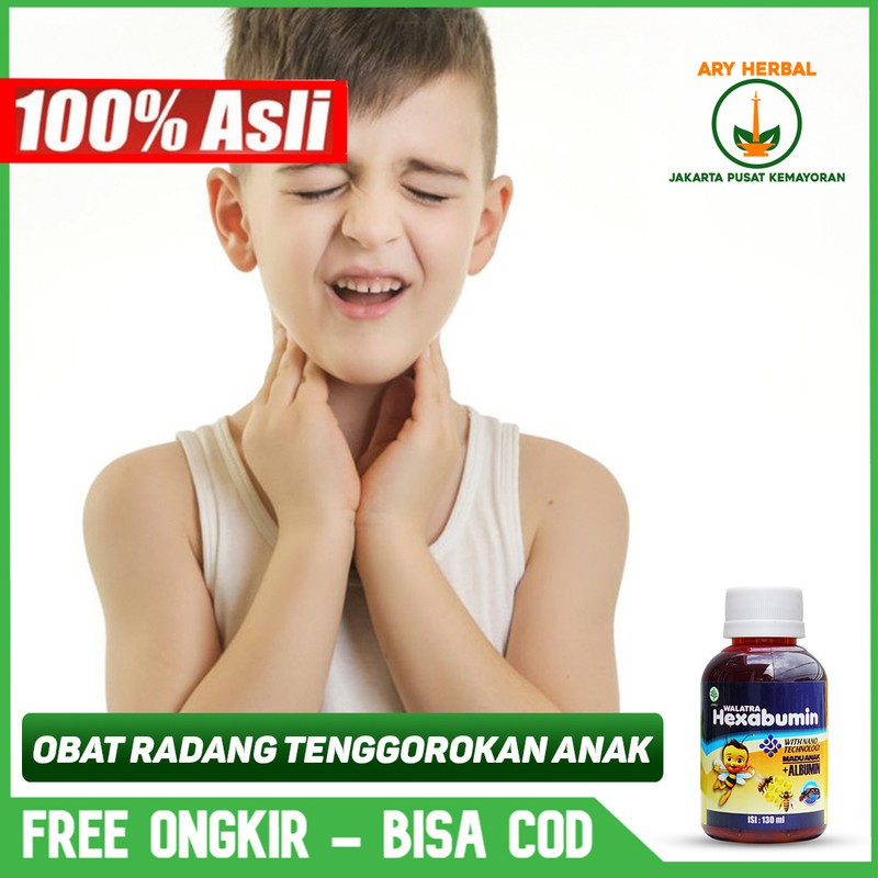 

Obat Radang Tenggorokan Anak, Sakit Tenggorokan Alami Herbal Walatra Hexabumin 100% ASLI Terlaris