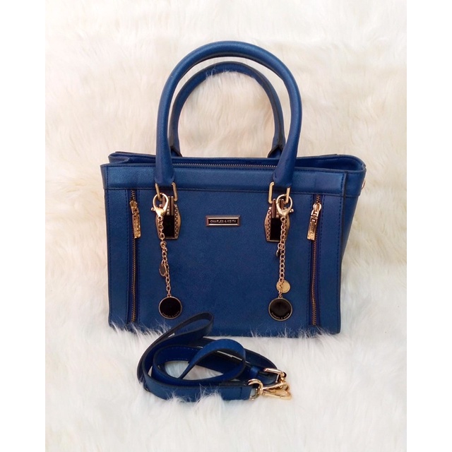 Preloved Tas Baru Charles and Keith warna biru