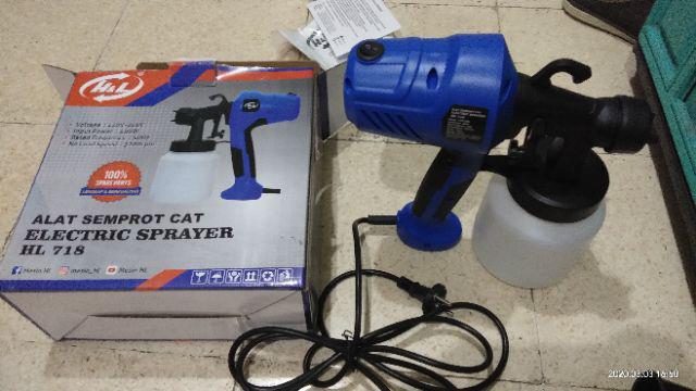 Elektric Spray Gun H&l Hl 718 / Alat Semprot Cat Elektrik H&l Hl718 / Spraygun Elektrik Hnl