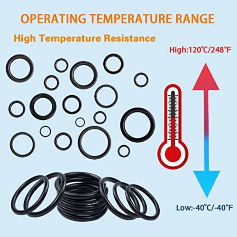 1200pcs Karet O Ring Set Rubber O Ring Seal 24 Type Nbr Seal Ring Kit For Automotive Gasket Fuel Resistant Faucet Sealing Washer