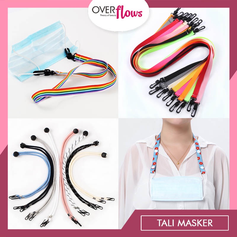 OVERFLOWS.ID Strap Konektor Pengait Masker Hijab Tali Gantungan Mask Adjustable