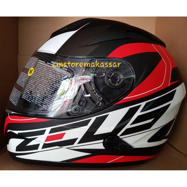 Helm Zeus 806 Full Face Double Visor Kacamata Dalam