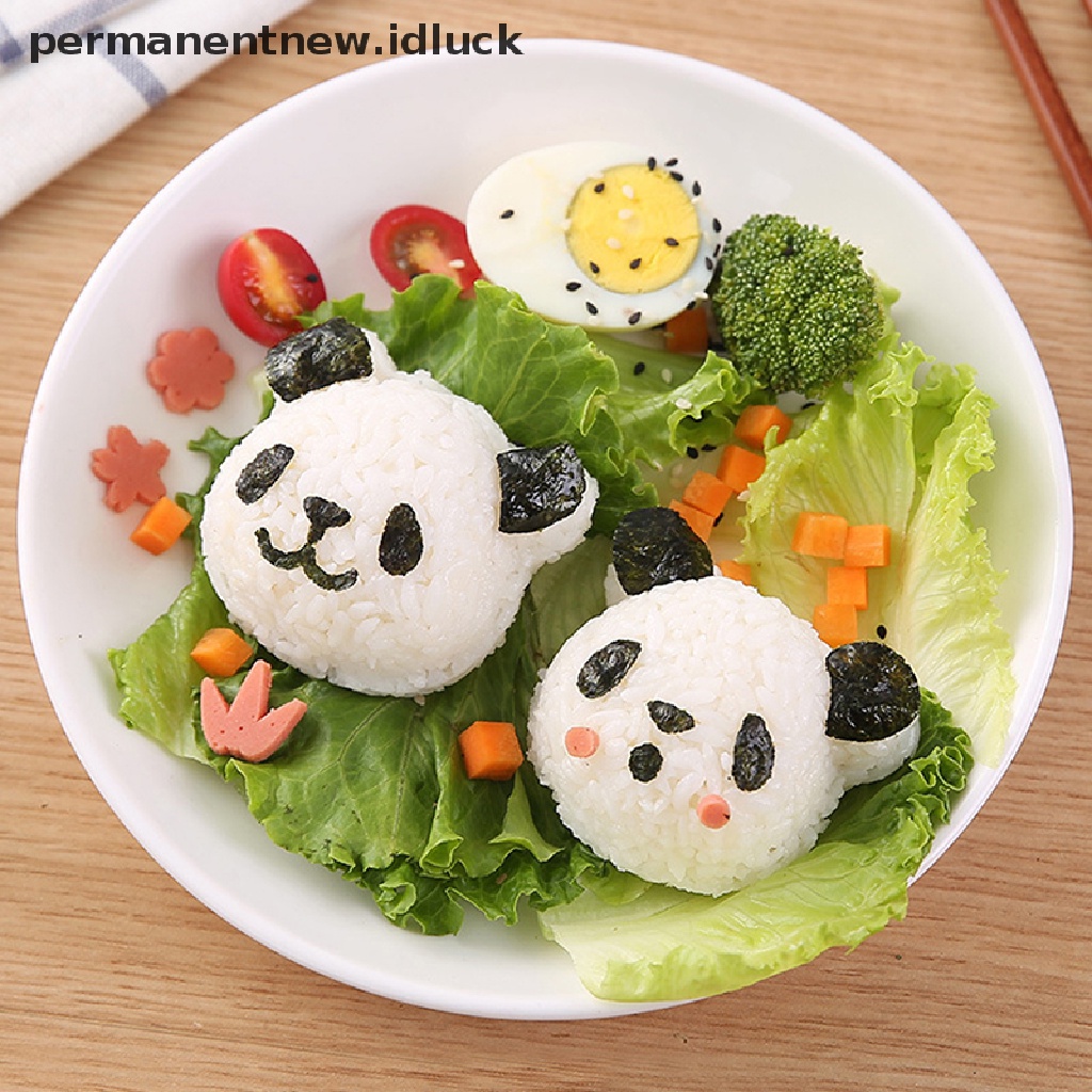 Cetakan Nasi Emboss Bentuk Panda Lucu DIY Untuk Dapur