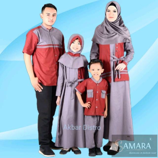  Bisa COD SR F01 SAMARA baju muslim Seragam Keluarga  