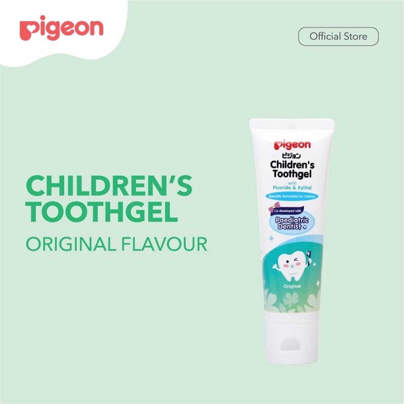 PIGEON Children's Toothgel Grape Flavour &amp; Original 45Gr