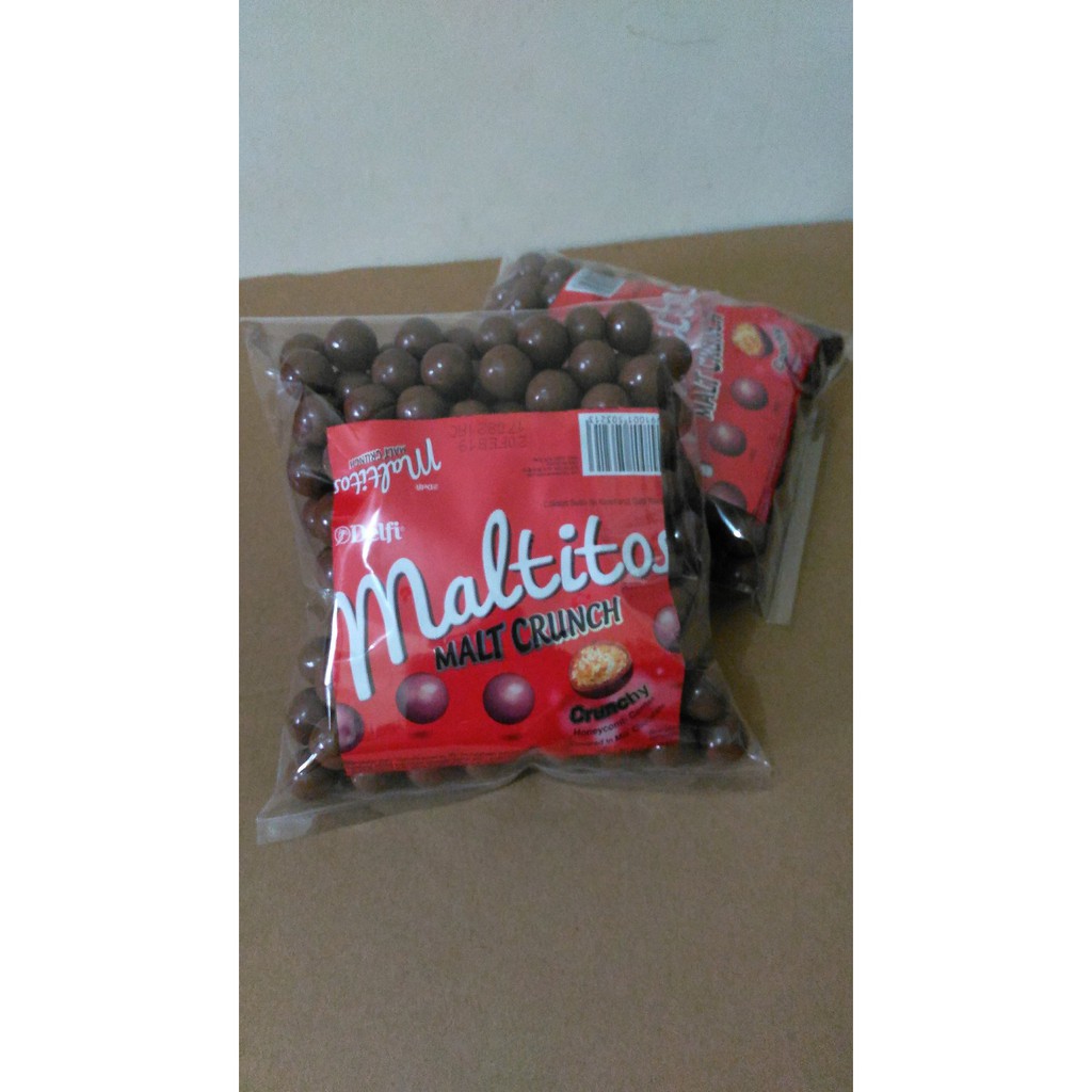 

Coklat Delfi Maltitos Malt Crunch Kiloan 500g Diskon