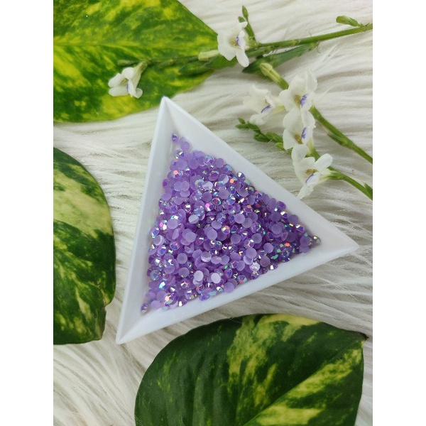 RHINESTONE UNGU LILAC  kilau AB 3mm AKSESORIS HENNA NAIL ART JANNATI