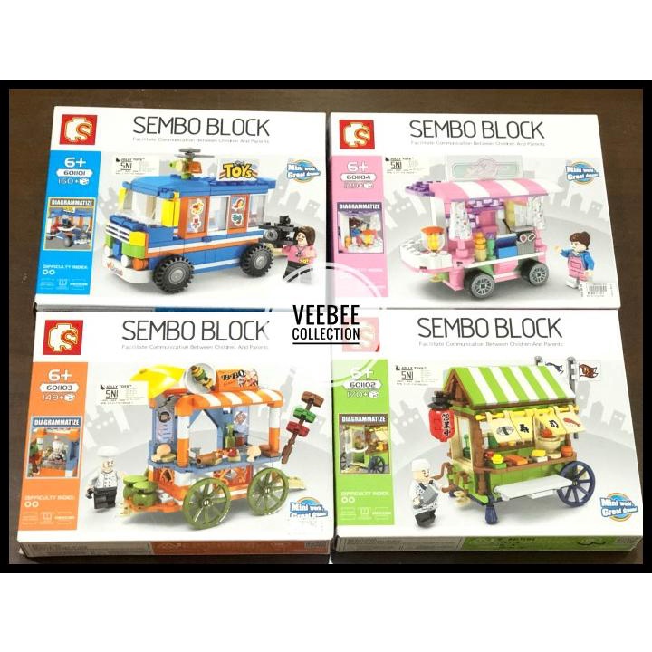 Mainan Lego Legoan Anak Berupa Sembo Blocks Untuk Anak Perempuan Laki